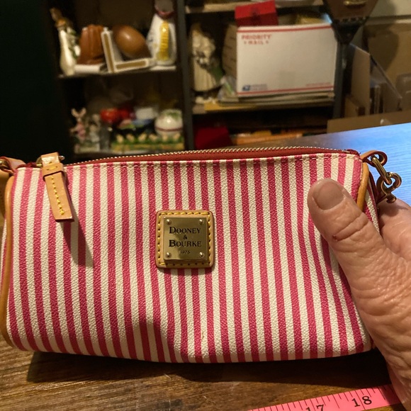 Dooney & Bourke red and tan mini purse - Picture 8 of 8
